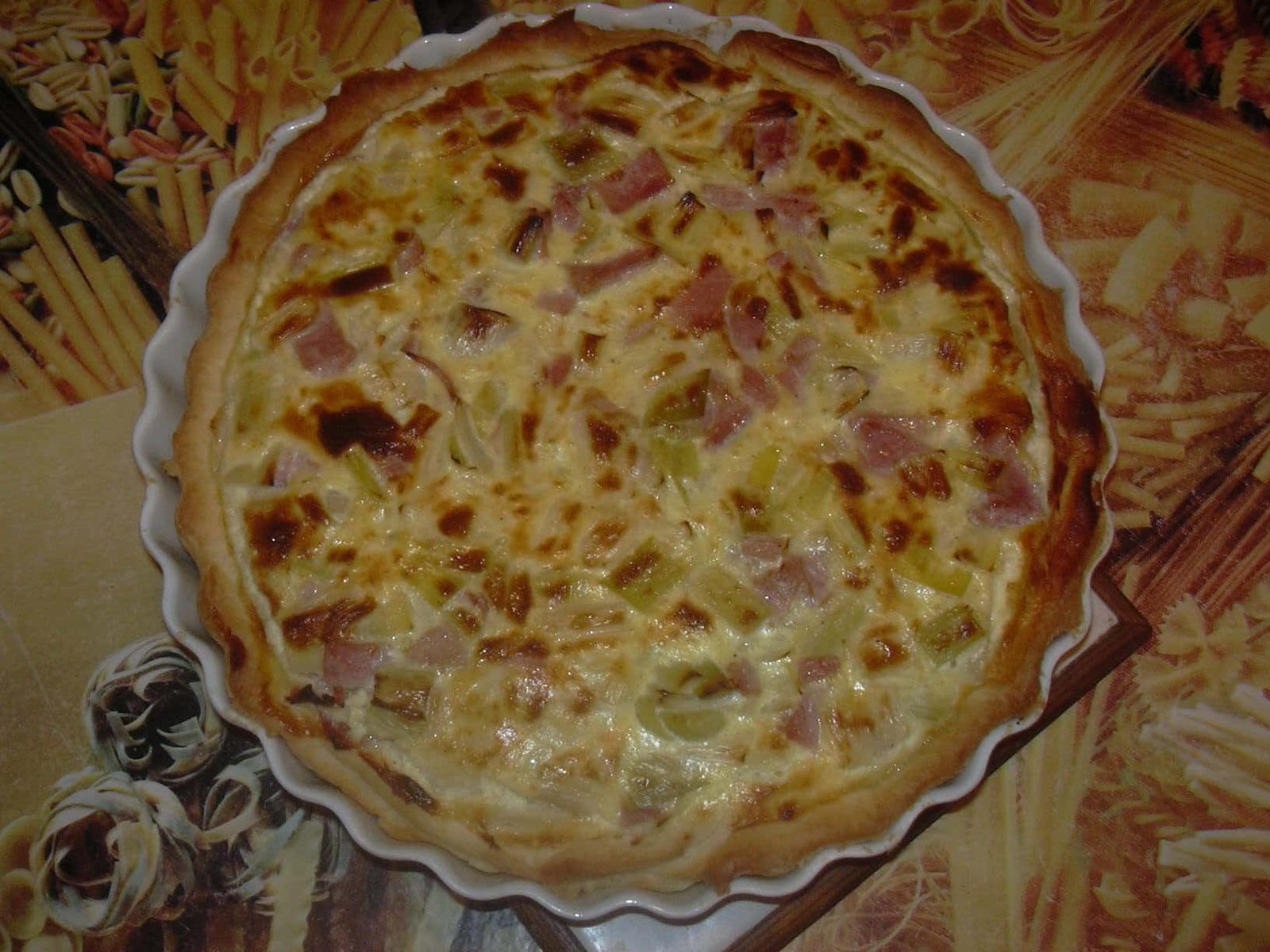 Quiche Aux Poireaux Et Jambon - Passion Culinaire